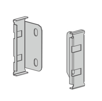 К-т креплений д/задней стенки SlimBox H=90, белый